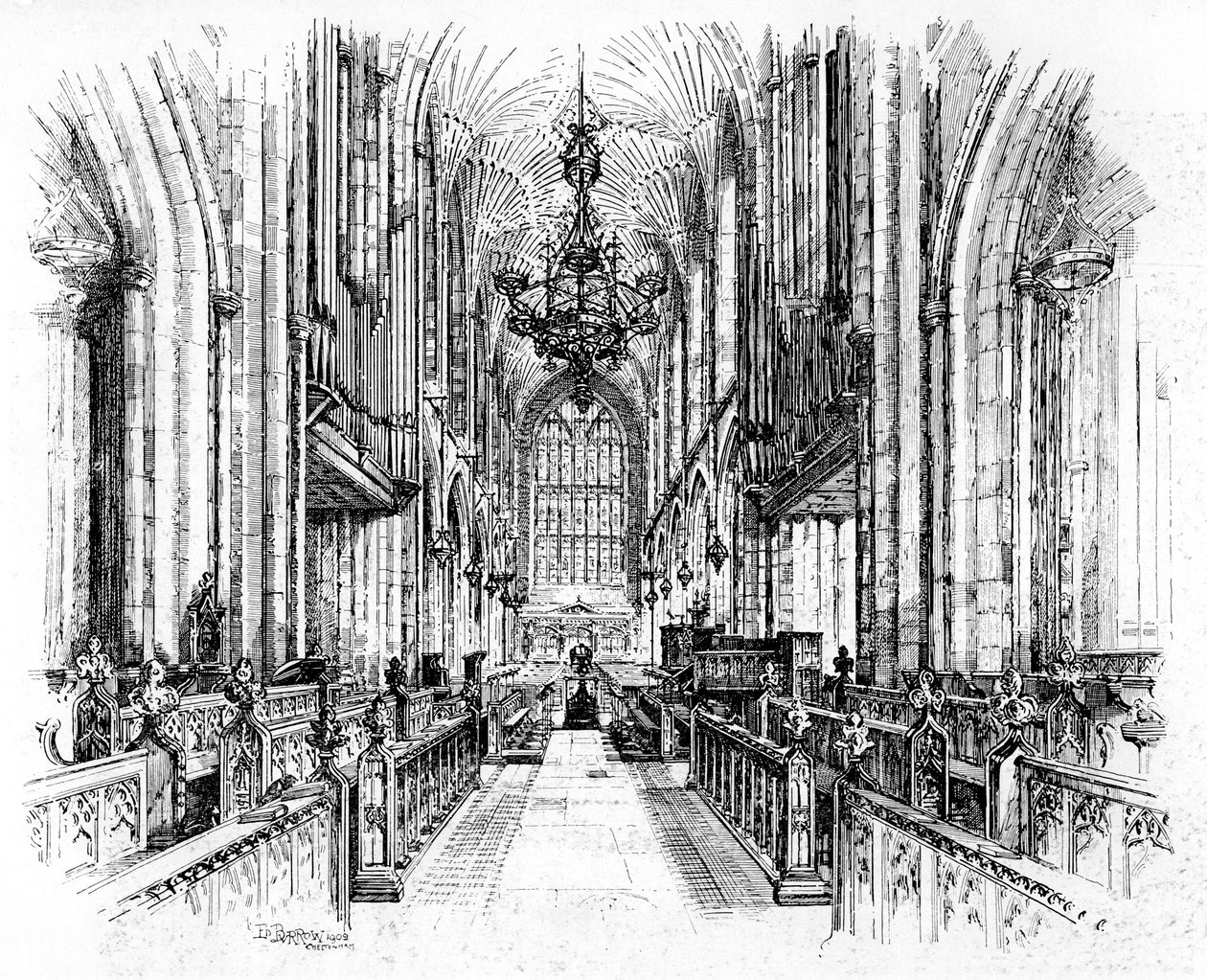 Abbazia di Bath, Bath, Somerset, 1902-1903 da Edward J. Burrows