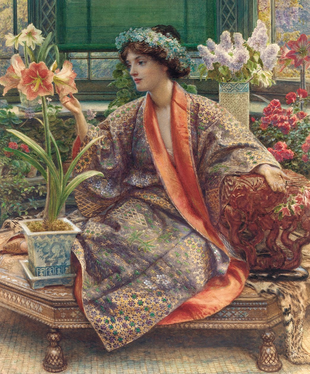 Un fiore di serra, 1909 da Edward John Poynter