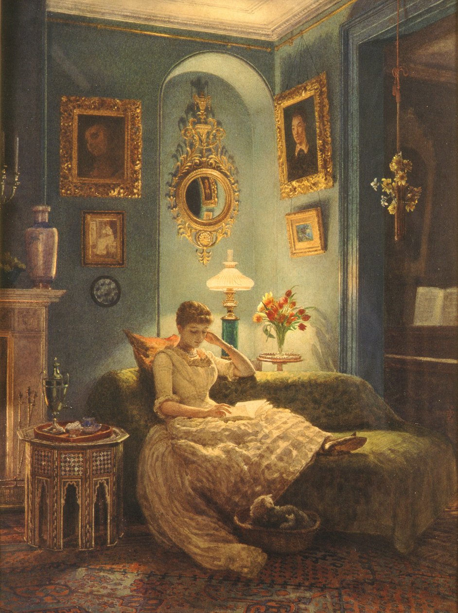 Una serata a casa, 1888 da Edward John Poynter