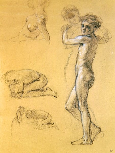 Studio per Idle Fears (III), 1893 da Edward John Poynter