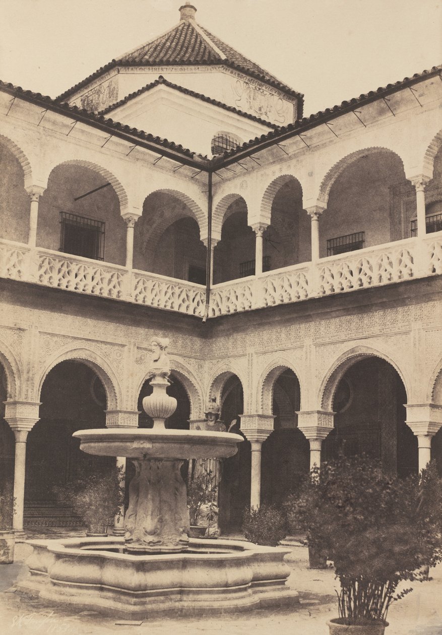 Spagna. Siviglia, cortile della casa del Duca di Medina Celi detta Casa di Pilato da Edward King Tenison