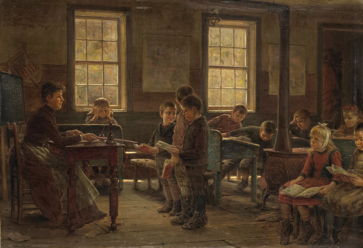 Una scuola di campagna da Edward Lamson Henry
