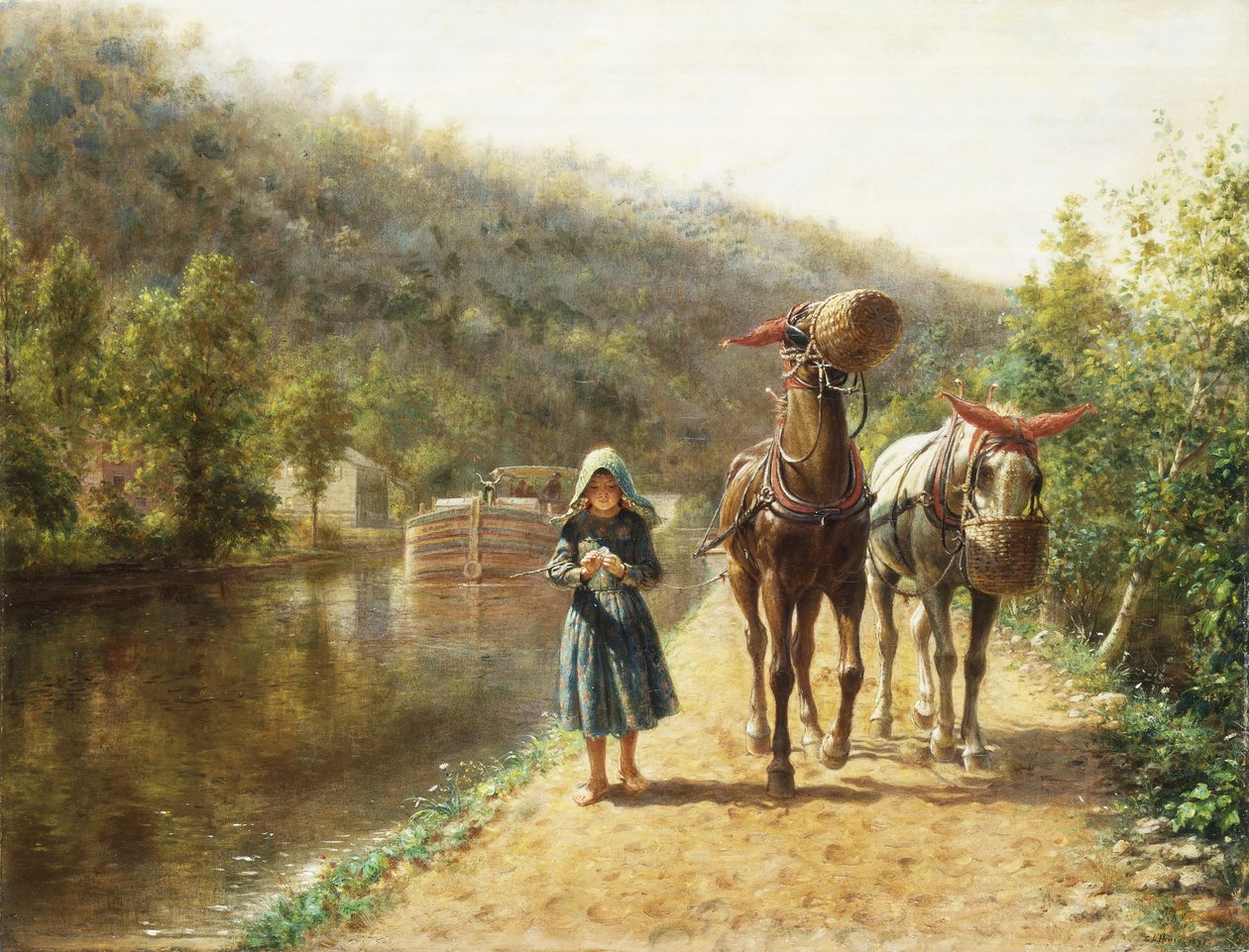 Sul sentiero del traino da Edward Lamson Henry