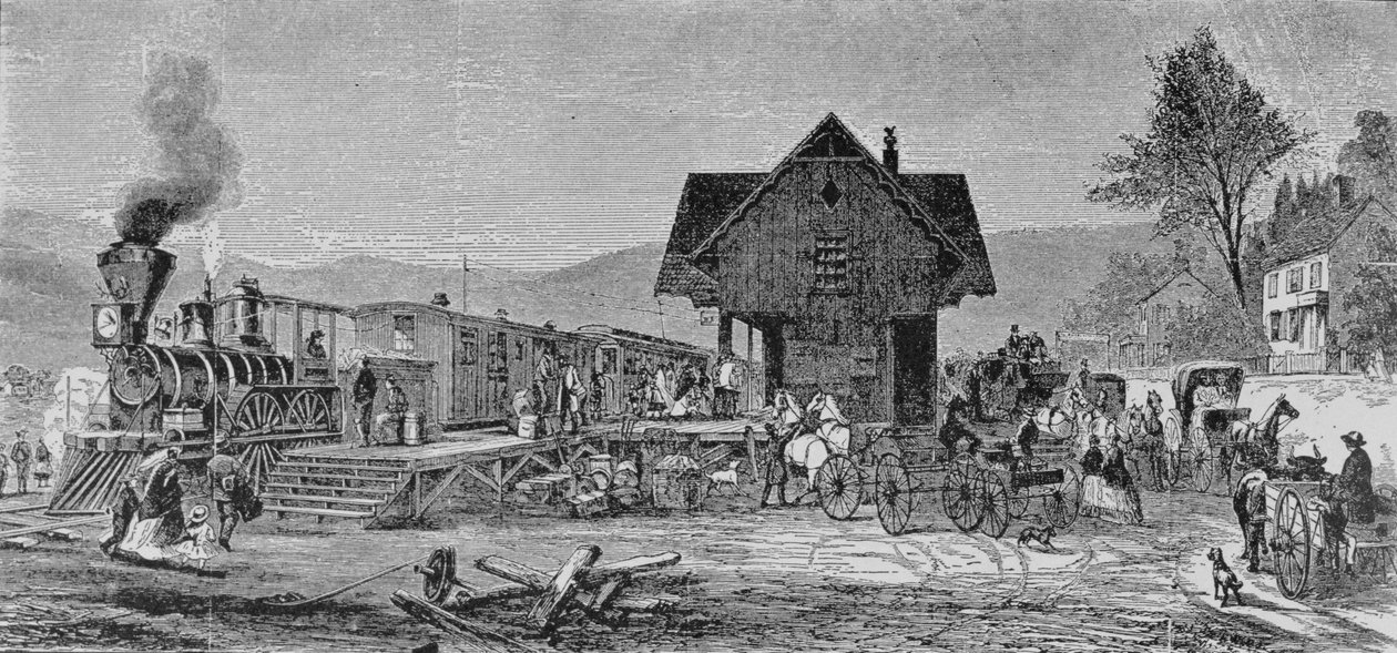 Il deposito del villaggio, illustrazione da 