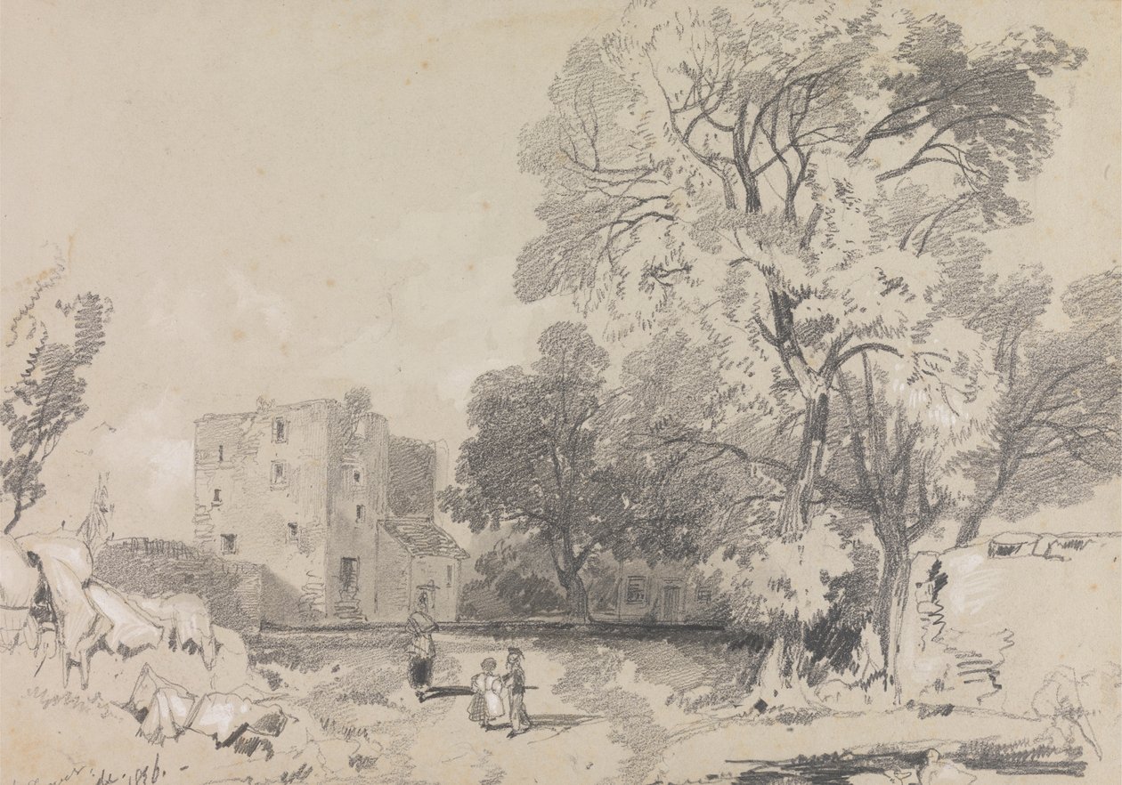 Una torre in rovina da Edward Lear