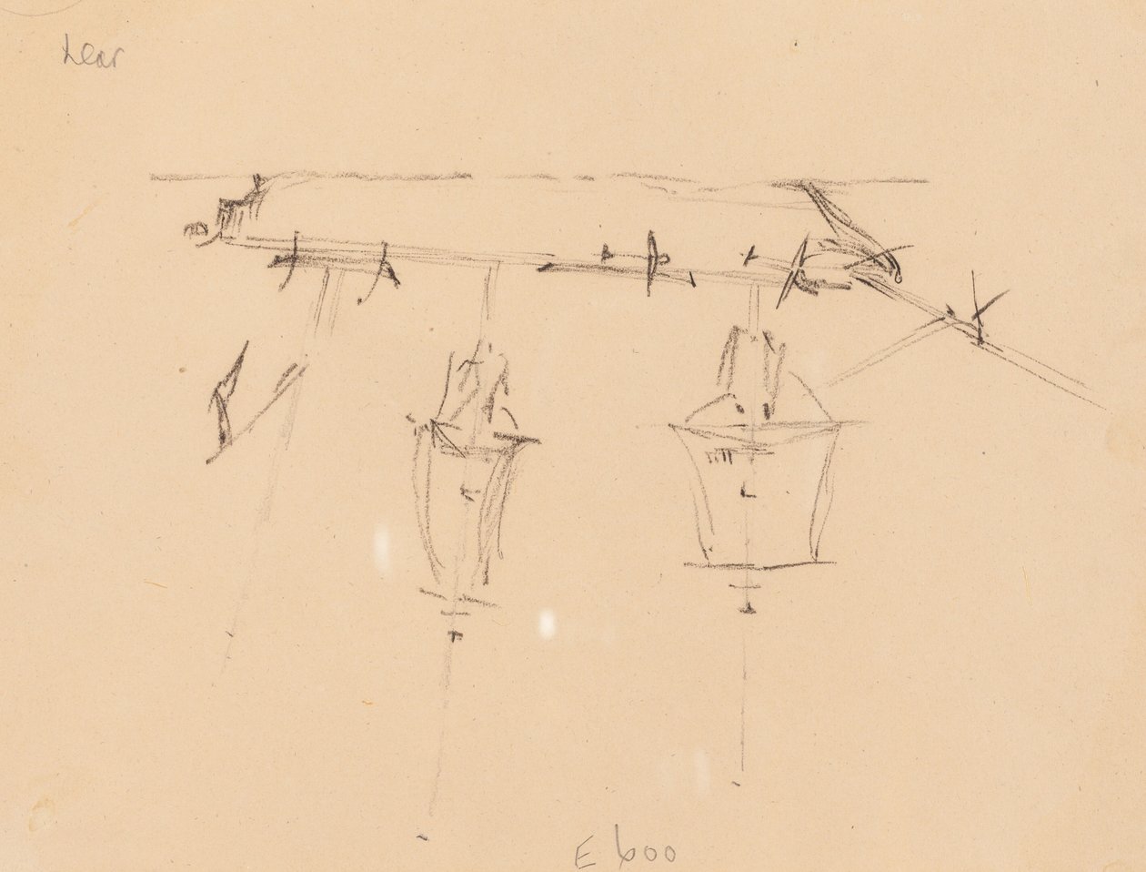 A Sailing Ship [verso] da Edward Lear