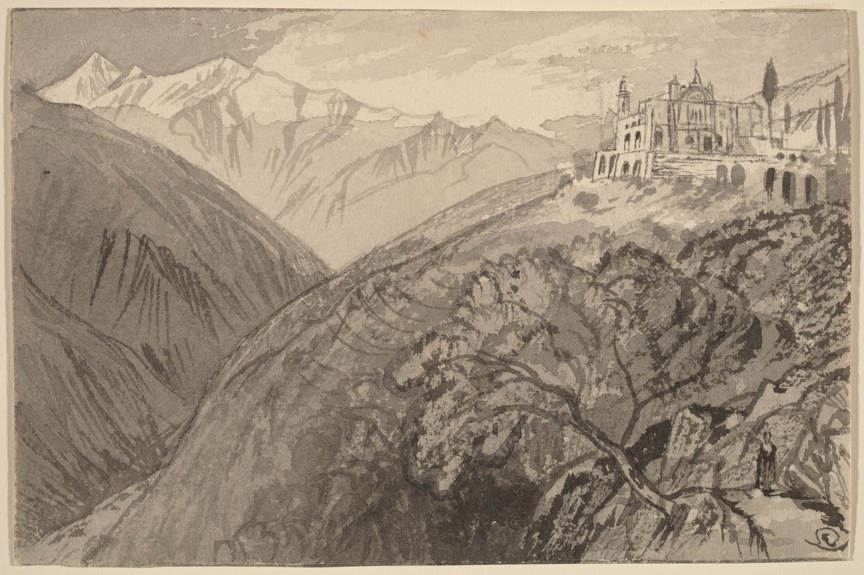 Una città in cima alla collina (Santuario di Lampedusa) da Edward Lear