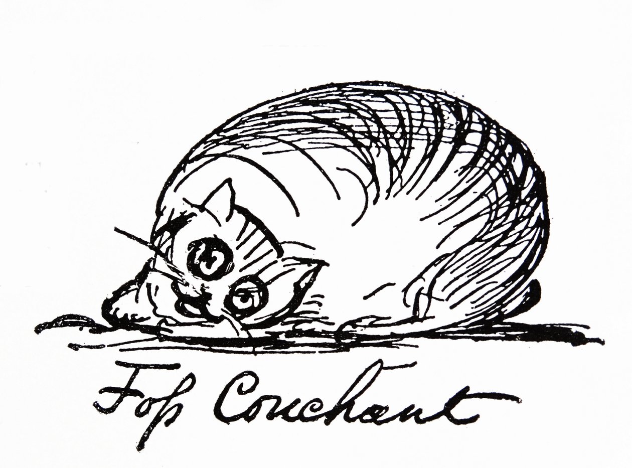 Un personaggio gatto da Edward Lear