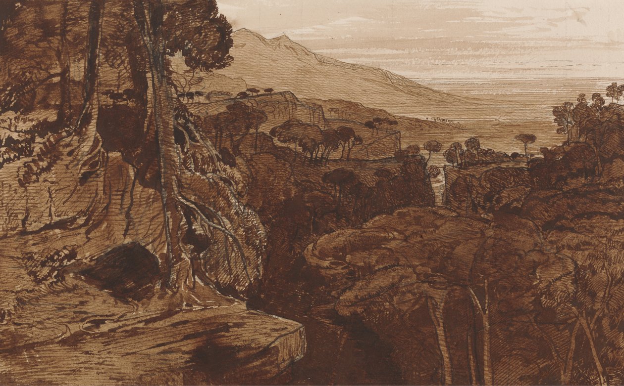 Bavella, Corsica, c.1868 da Edward Lear