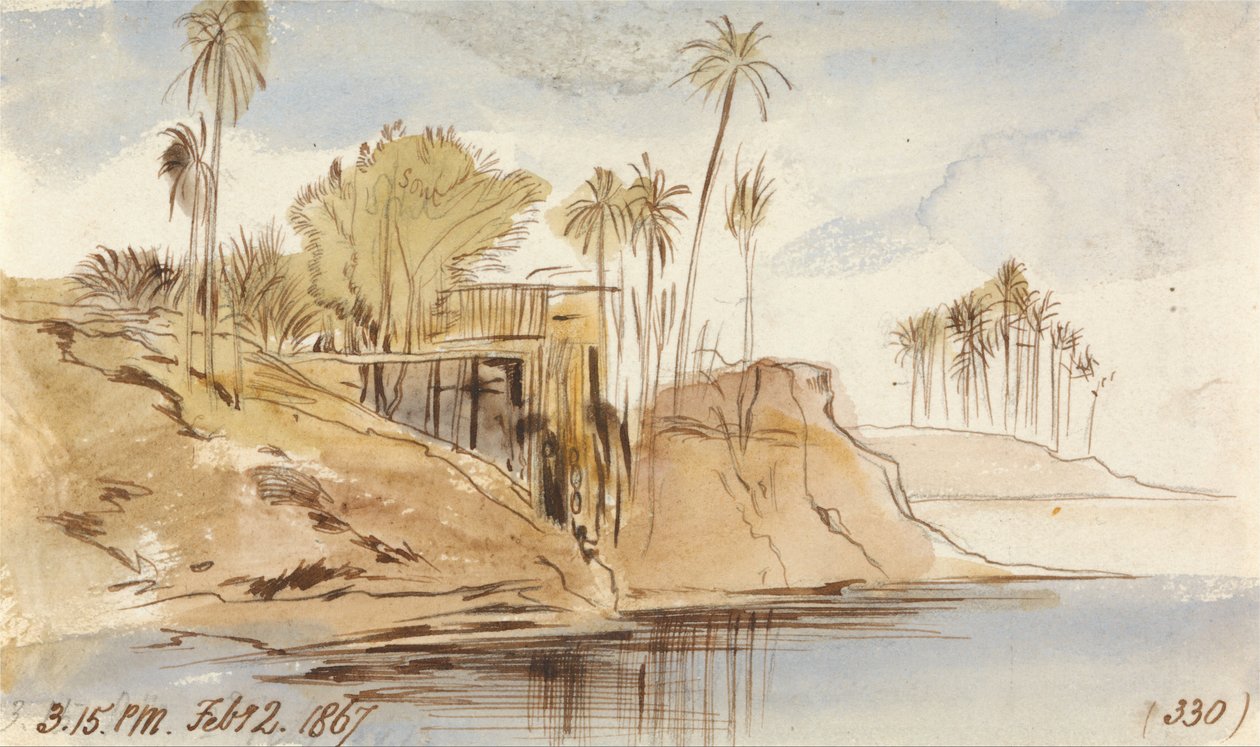 Tra Ibreem e Wady Halfeh, ore 15.15 del 2 febbraio 1867 (330) da Edward Lear