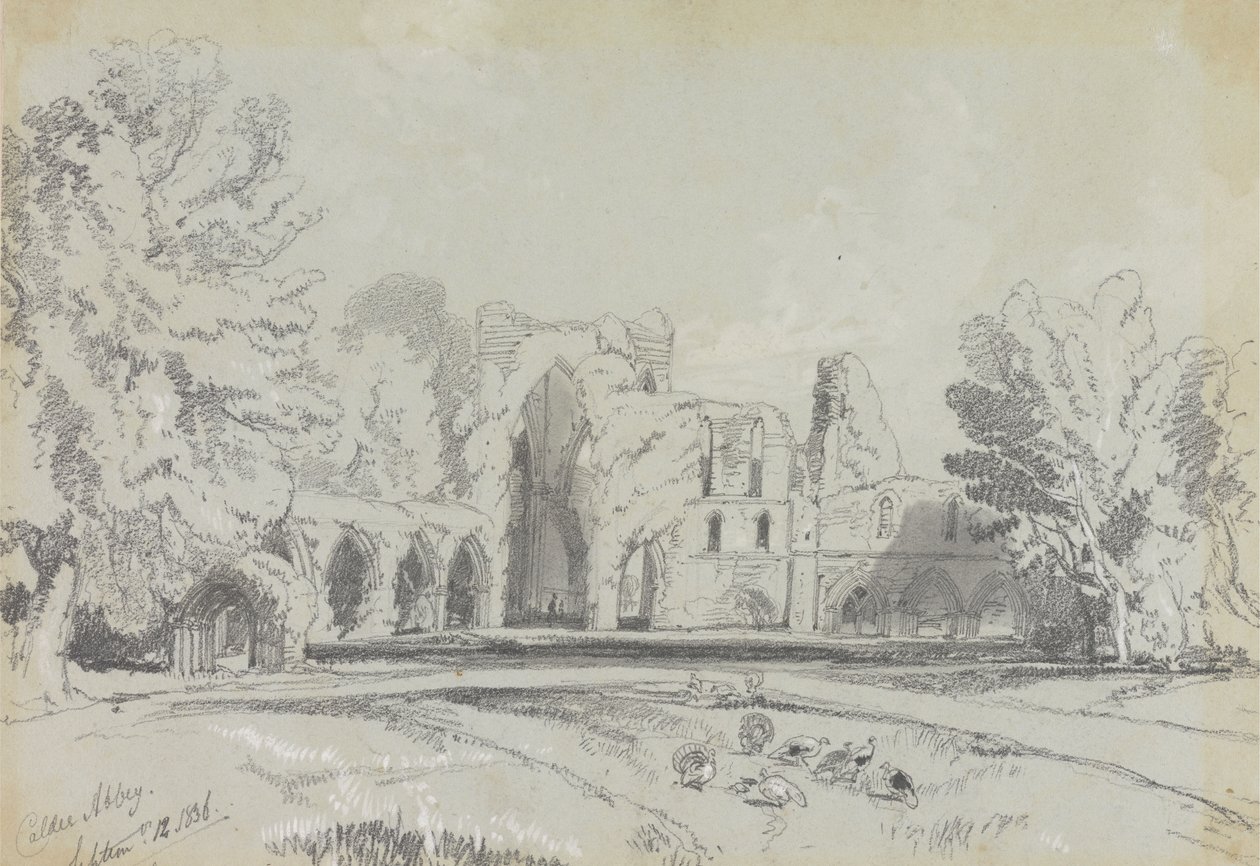 Abbazia di Calder, 12 settembre 1836 da Edward Lear