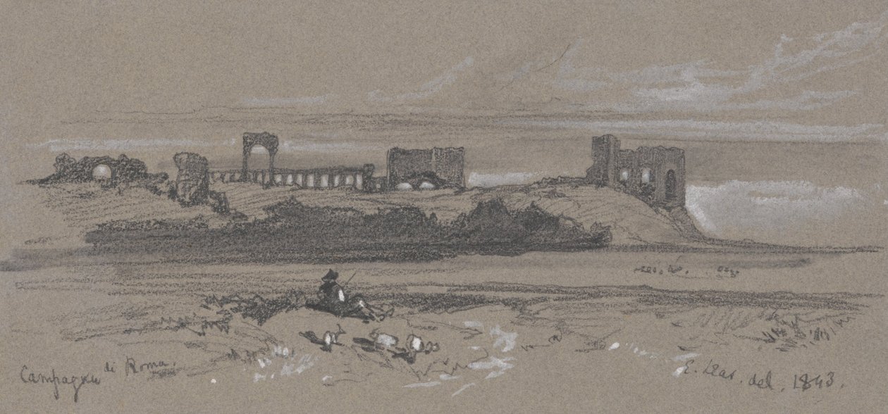 Campagna di Roma da Edward Lear