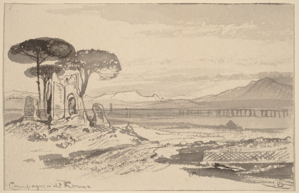 Campagna di Roma da Edward Lear