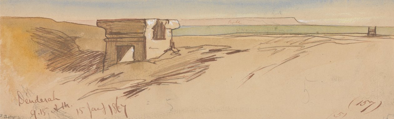 Dendera, ore 9.15 del 15 gennaio 1867 (157) da Edward Lear