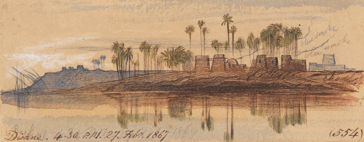 Dishne; ore 16:30, 27 febbraio 1867 (554) da Edward Lear