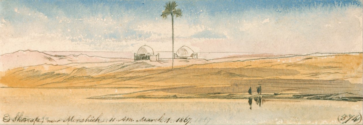 Es Shoorafa, vicino a Mensheeh da Edward Lear