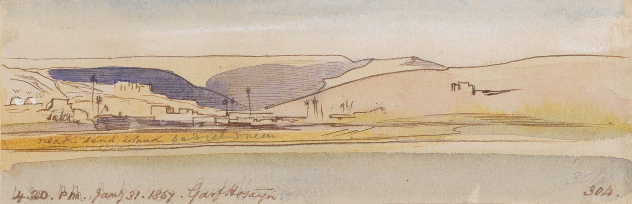 Garf Hosayn; ore 16:20, 31 gennaio 1867 (304) da Edward Lear