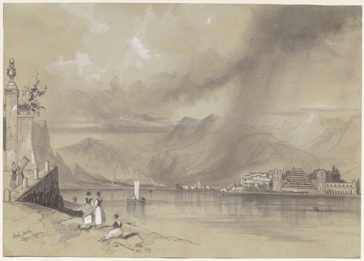 Isola Bella, Lago Maggiore da Edward Lear