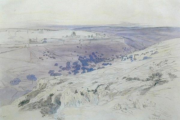 Gerusalemme, 24-28 aprile 1858 da Edward Lear