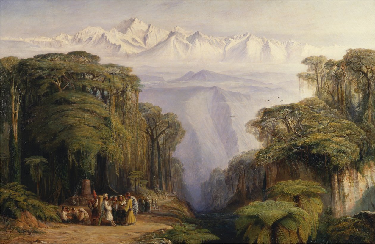 Kangchenjunga da Darjeeling da Edward Lear