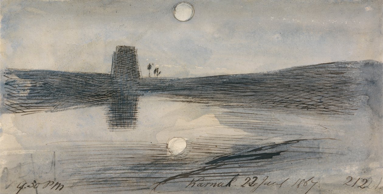 Karnak, ore 21.30, 22 gennaio 1867 (212) da Edward Lear