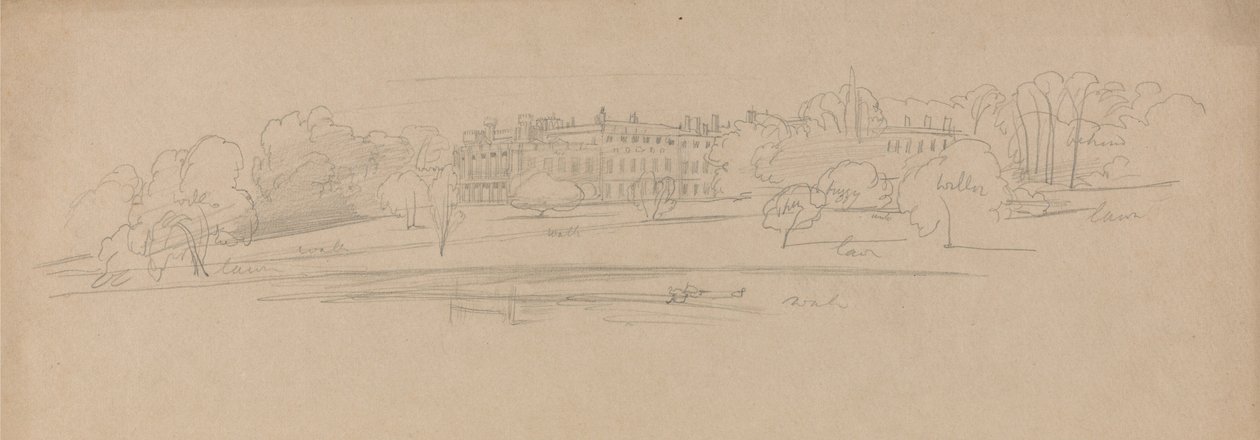 Knowsley Hall da Edward Lear
