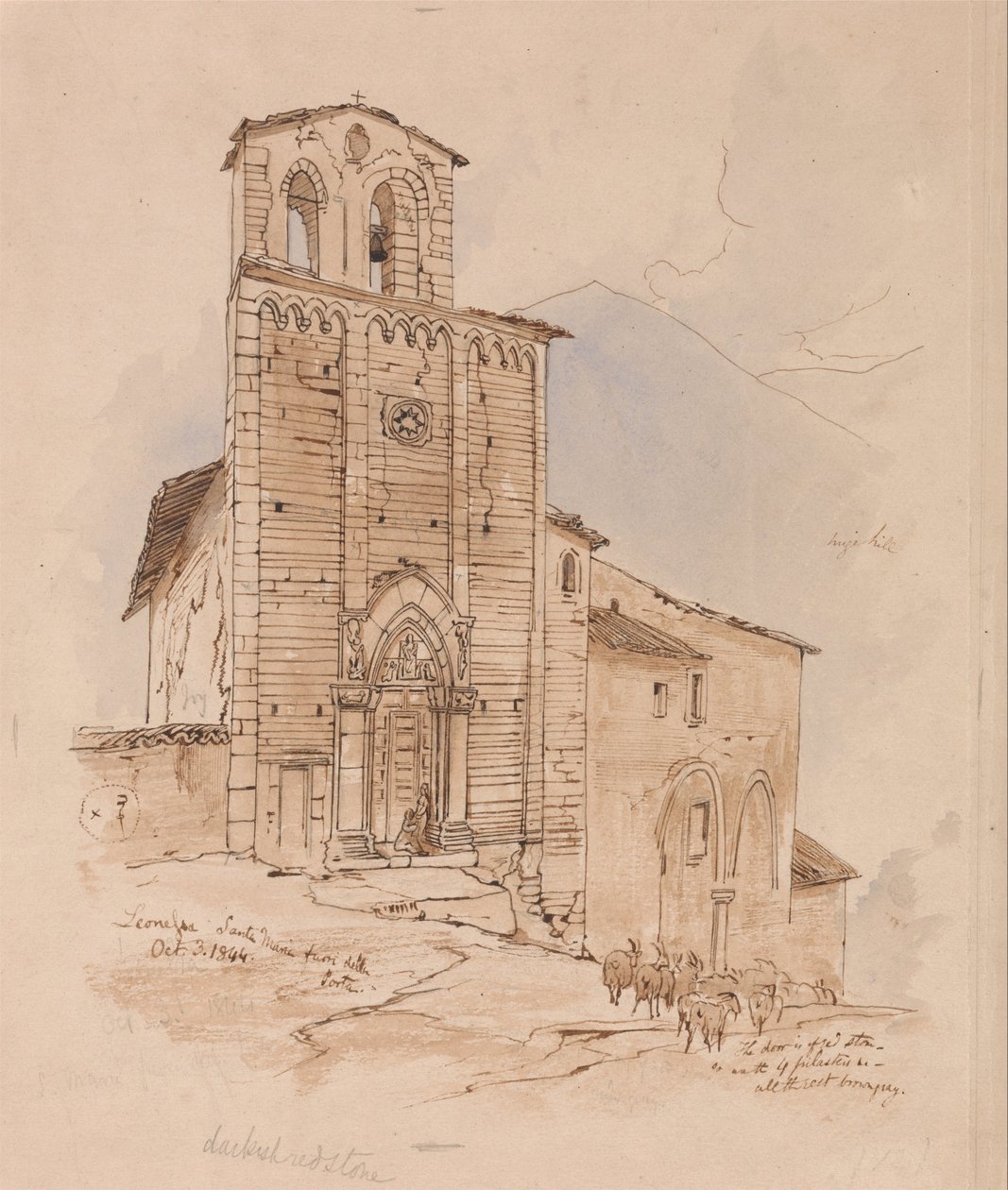 Leonessa, 3 ottobre 1844 da Edward Lear
