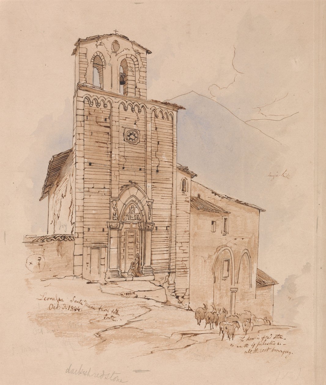A Leonessa, 3 ottobre 1844 da Edward Lear