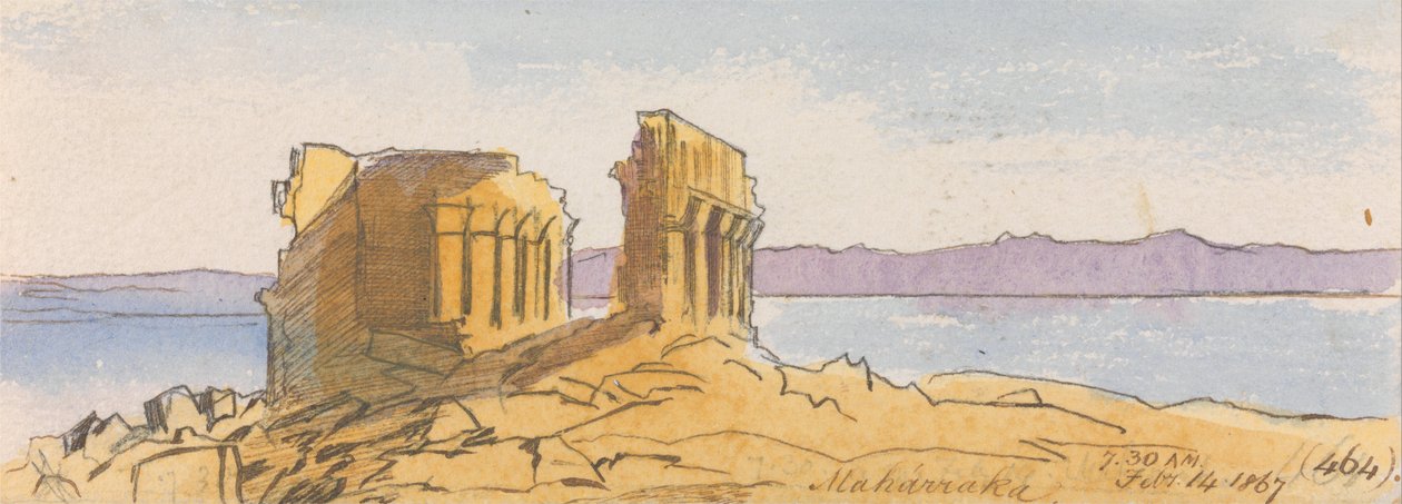 Maharraka, 7:30 del 14 febbraio 1867 (464) da Edward Lear