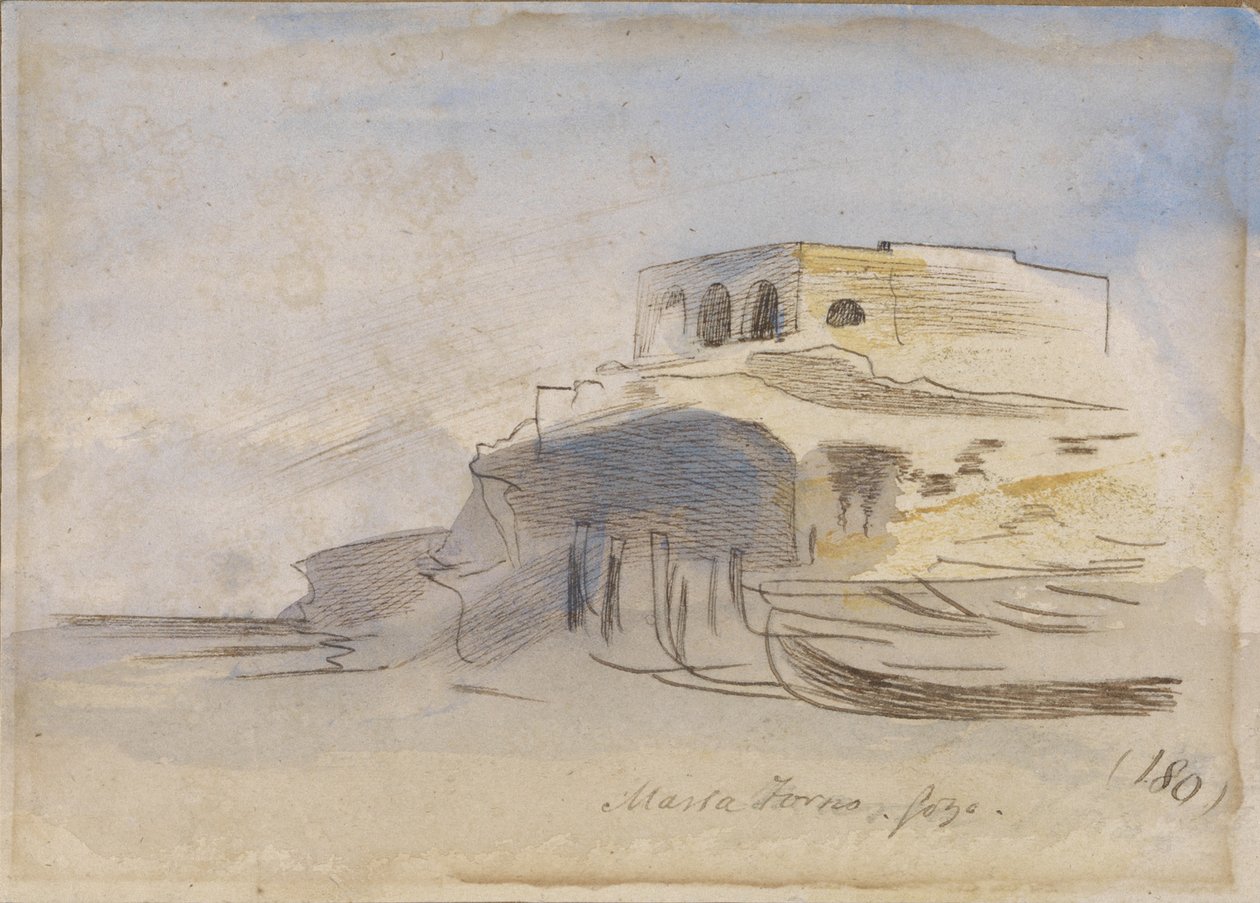 Massa Forno, Gozo, Malta, 1866 da Edward Lear