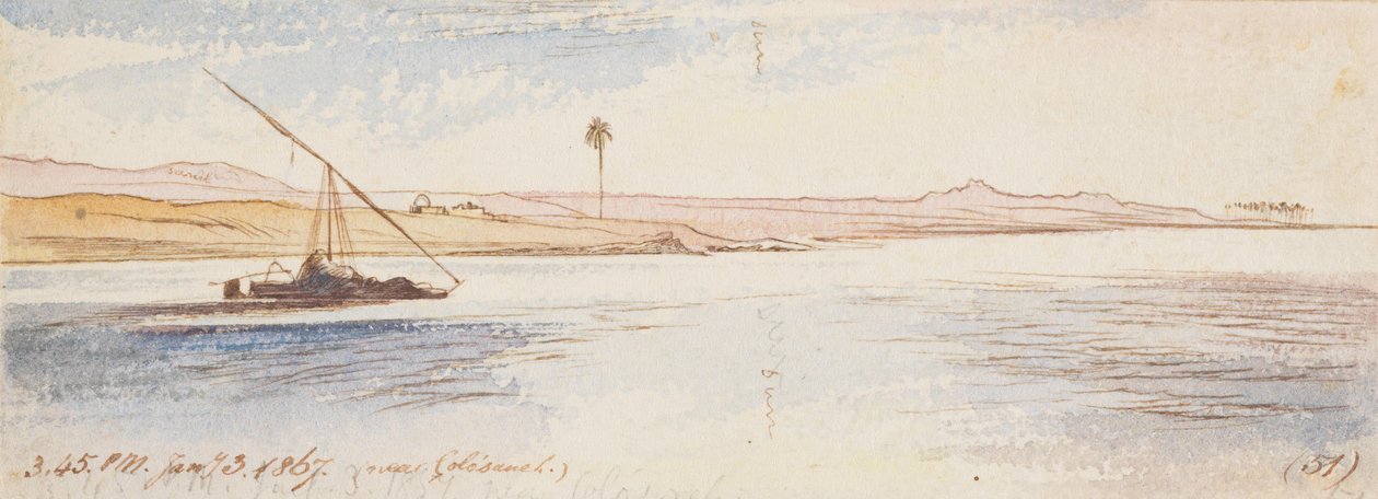 Nei pressi di Colosaneh; ore 15:45, 3 gennaio 1867 (51) da Edward Lear