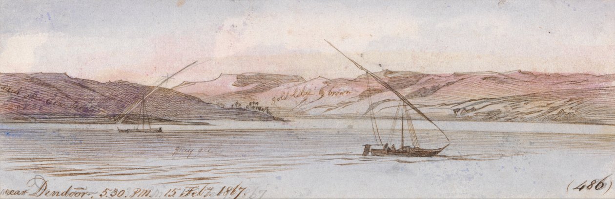 Vicino a Dendour da Edward Lear