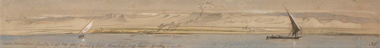 Vicino a Maimoun da Edward Lear