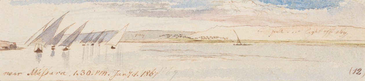 Nei pressi di Massara; ore 13:30, 1° gennaio 1867 (12) da Edward Lear