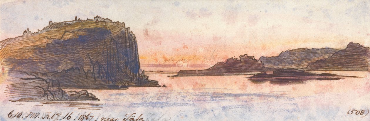 Vicino a Tafa, 18:10, 16 febbraio 1867 (508) da Edward Lear