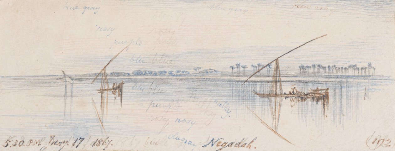 Negadah; ore 17:30, 17 gennaio 1867 (192) da Edward Lear
