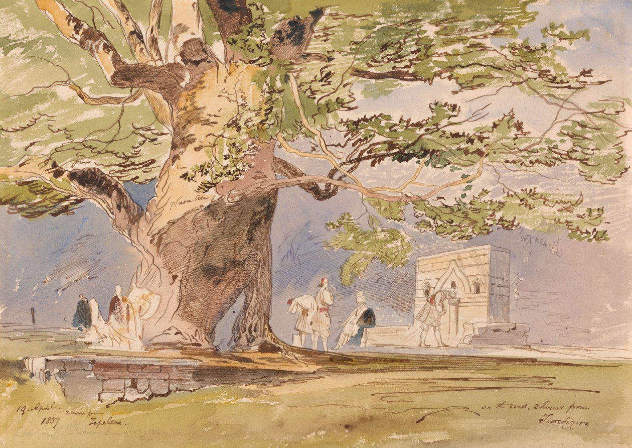 Sulla strada, a due ore da Tepelene, 19 aprile 1857 da Edward Lear