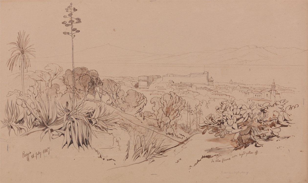 Reggio, 26 luglio 1847 da Edward Lear
