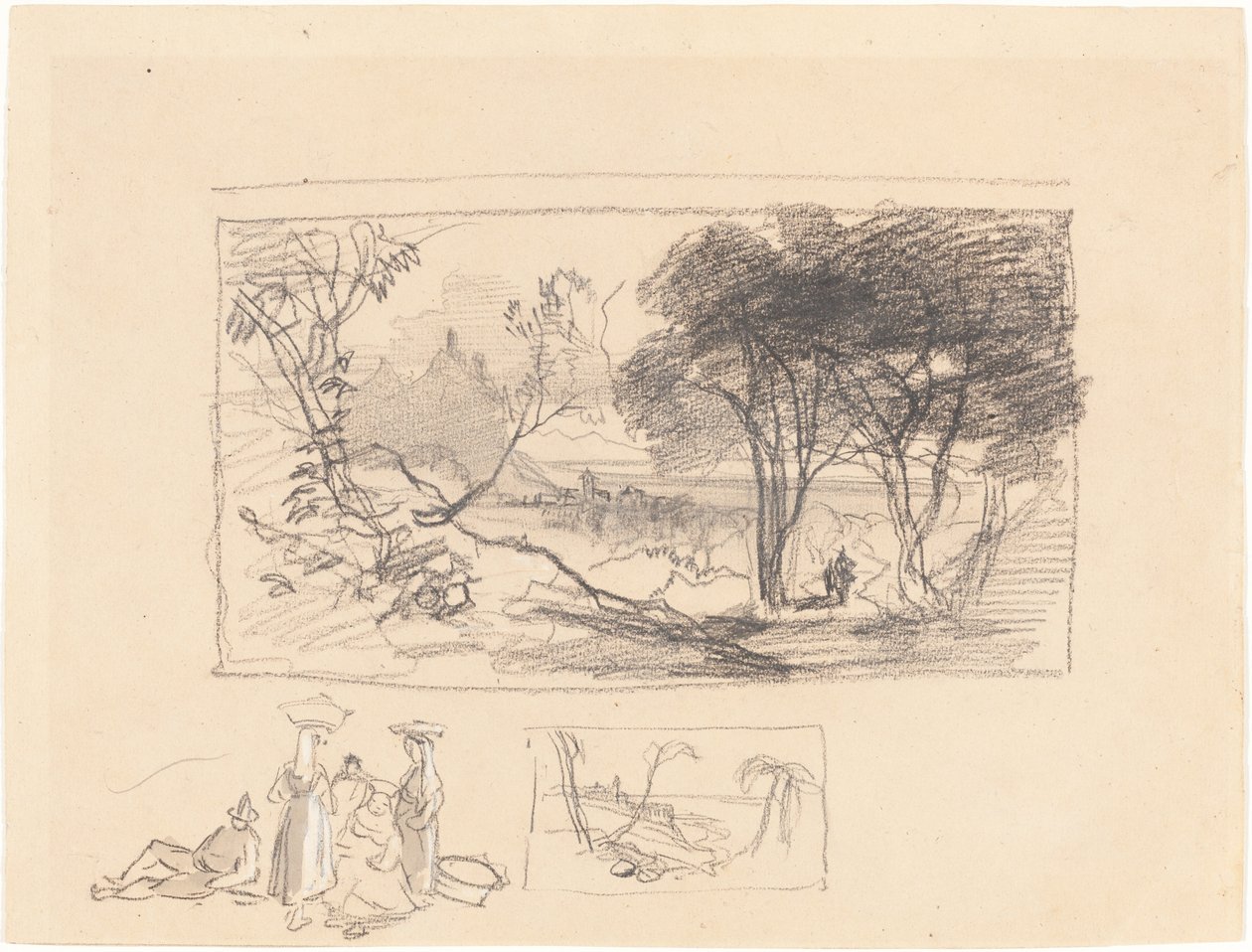 Schizzi in Italia (recto) da Edward Lear