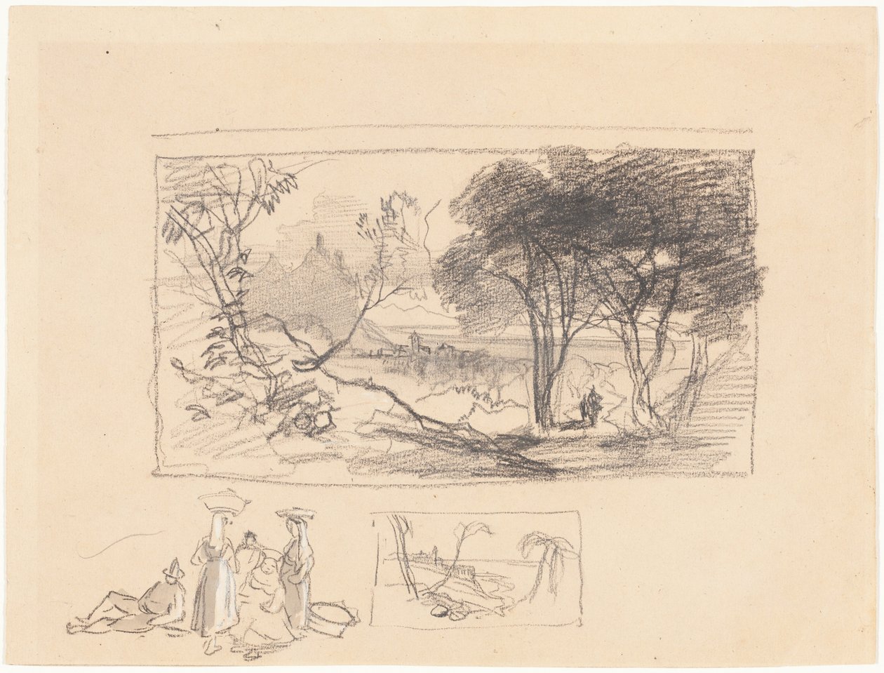 Schizzi in Italia [recto] da Edward Lear