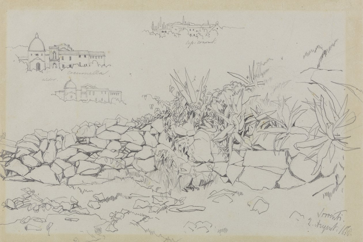 Sorrento, 2 Agosto 1838 da Edward Lear