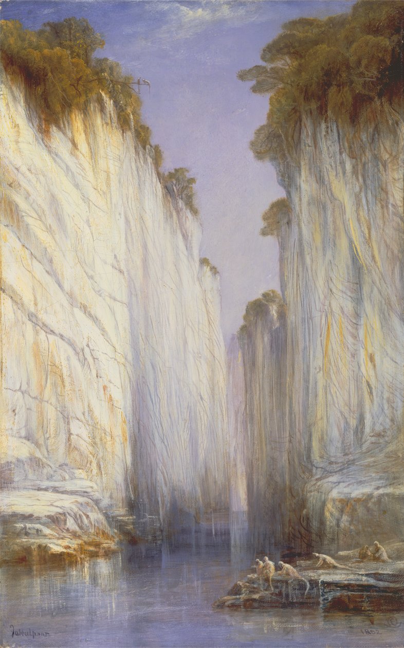 Le Rocce di Marmo - Nerbudda Jubbolpore da Edward Lear
