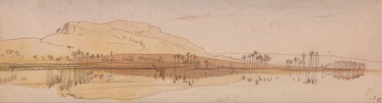 Vista sul Nilo da Edward Lear