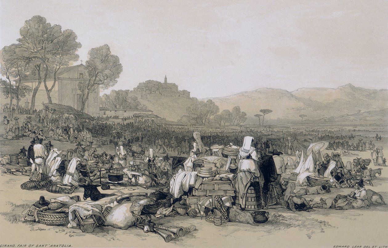 Vedute di Roma e dintorni: fiera di Sant