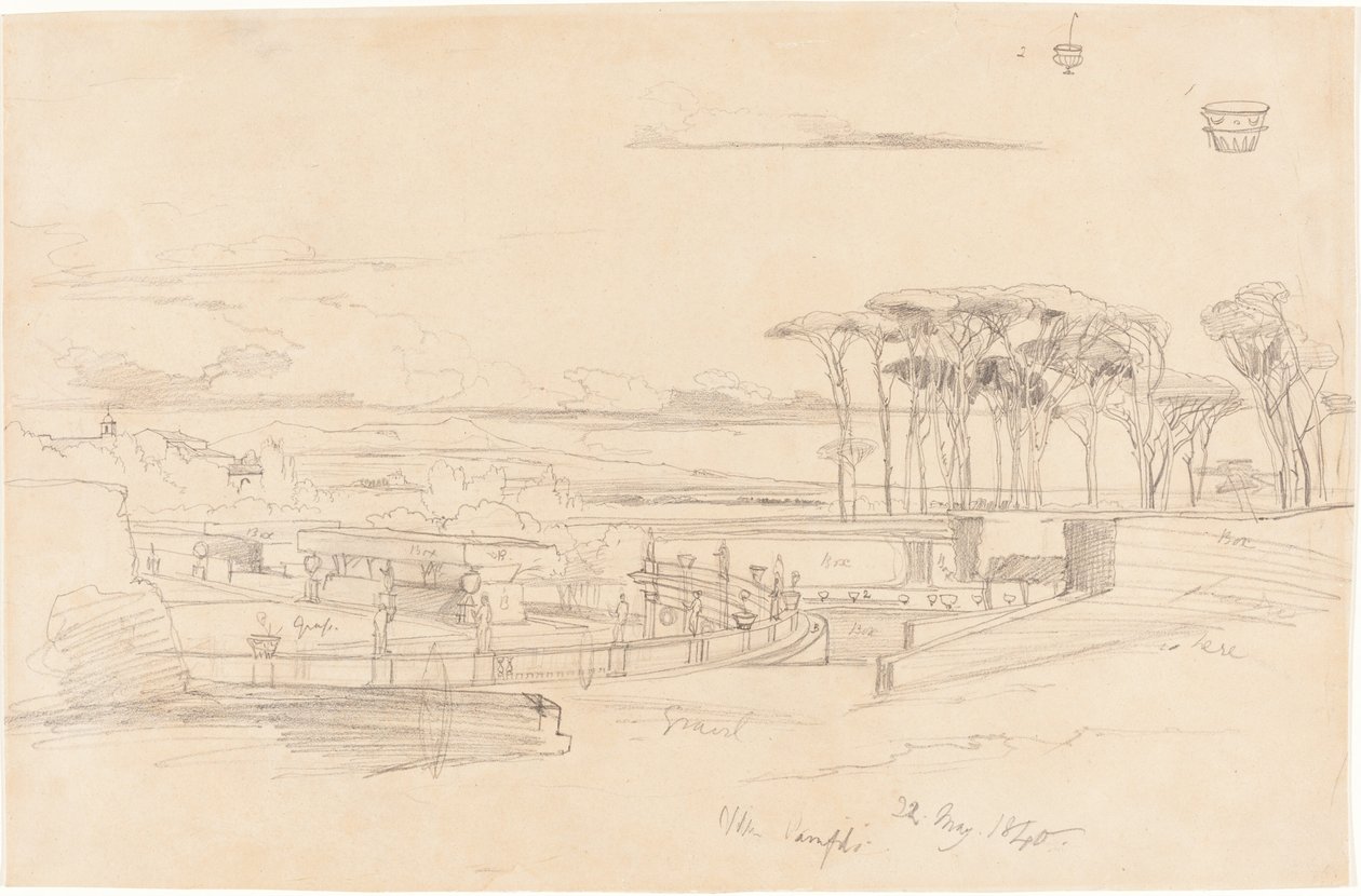 Villa Pamphili da Edward Lear