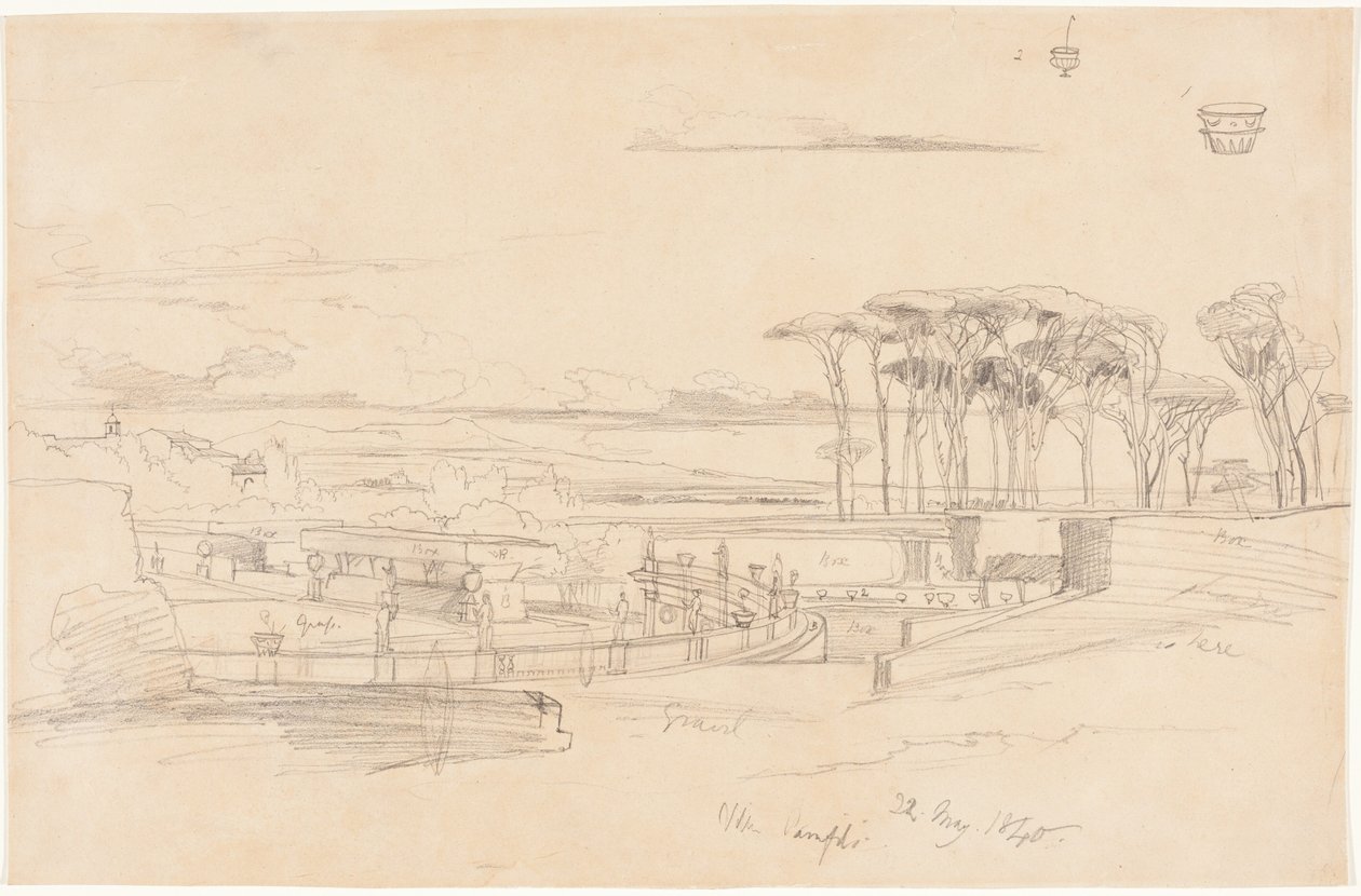 Villa Pamphili da Edward Lear