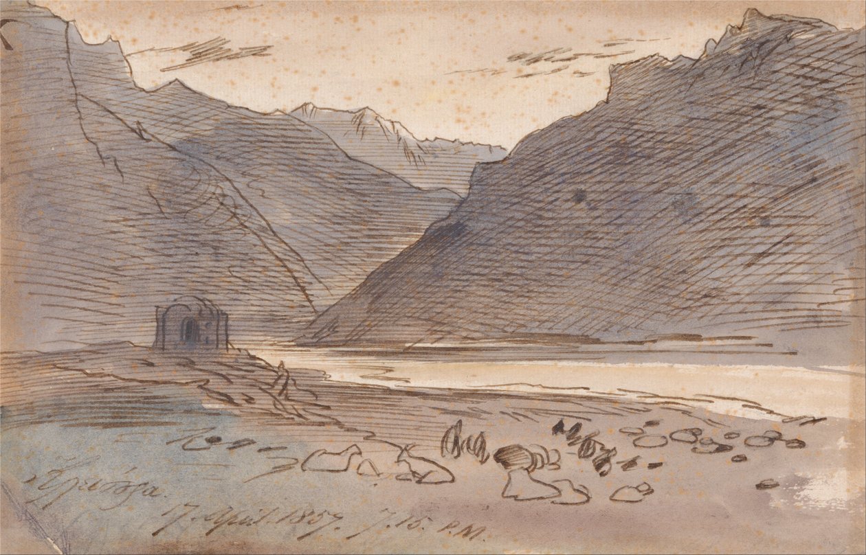 Vjose, ore 19:15 del 17 aprile 1857 da Edward Lear