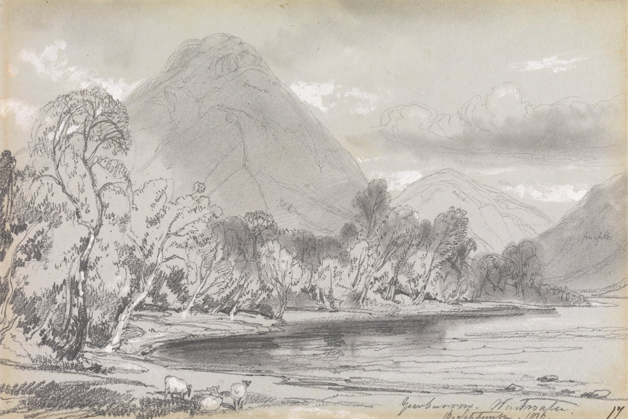 Yewbarrow, Wastwater, 16 settembre 1836 da Edward Lear