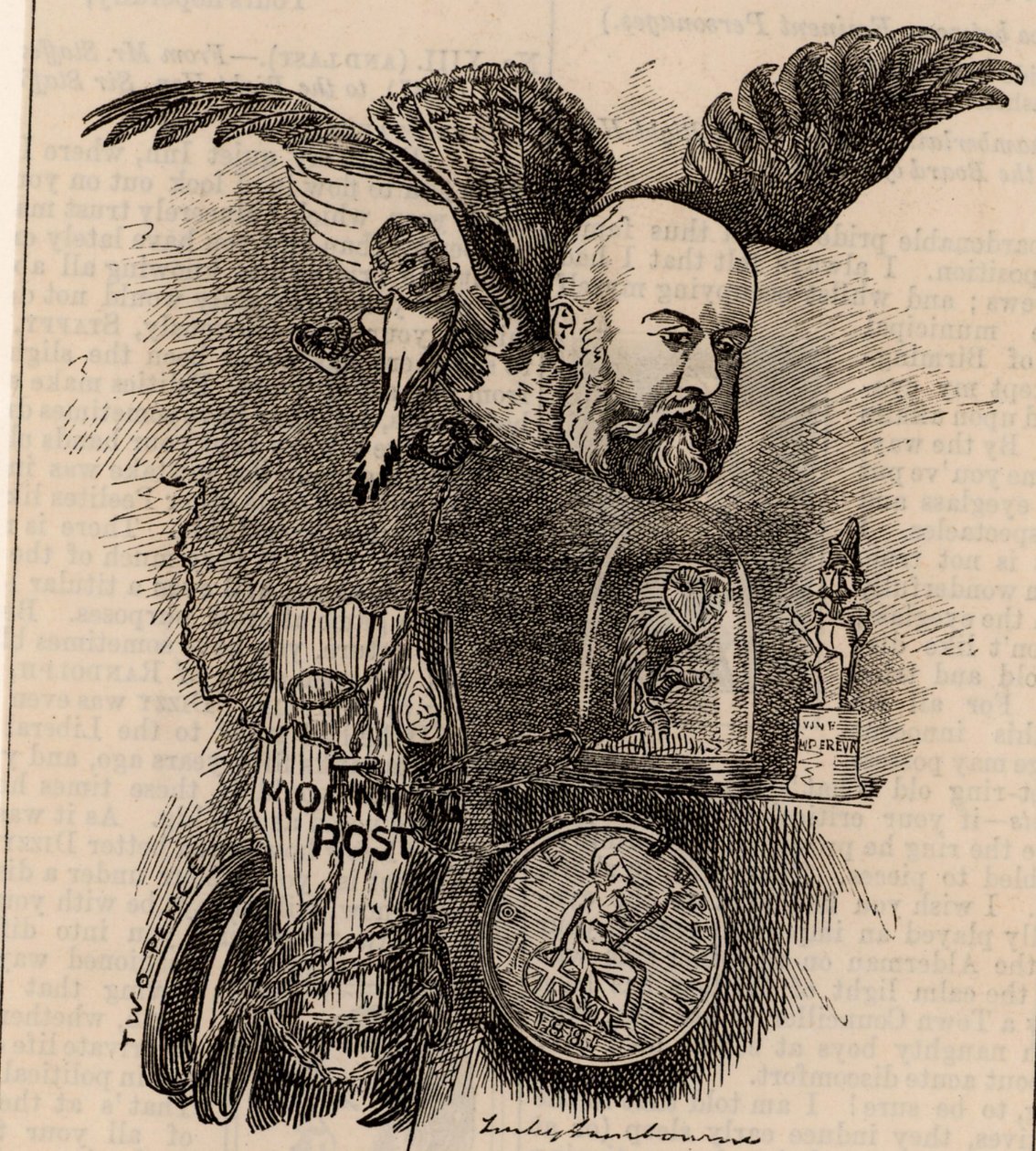 Algernon Borthwick, 1º Barone Glenesk (1830-1908) da Edward Linley Sambourne