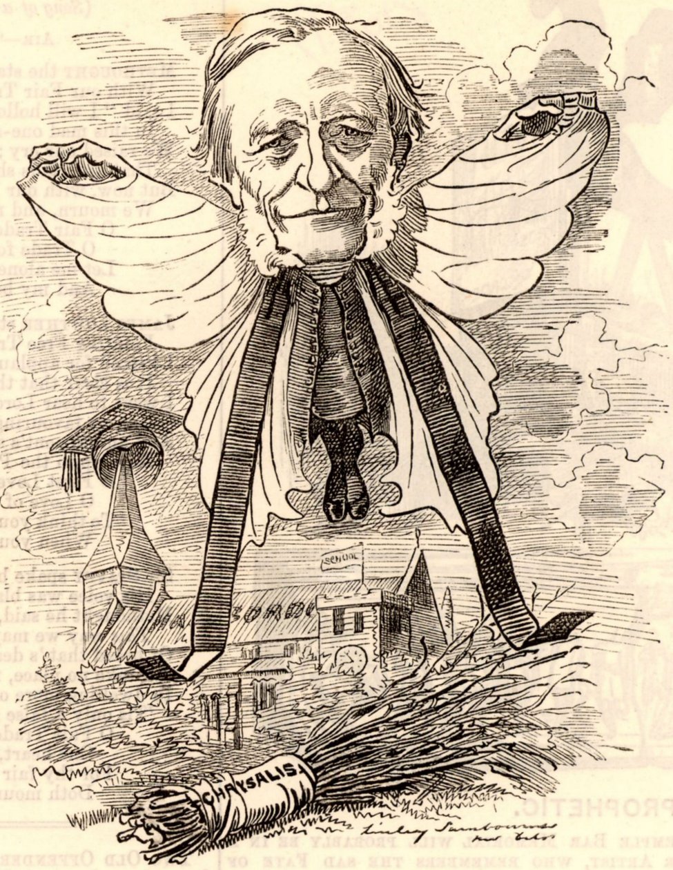 Caricatura di George Granville Bradley da Edward Linley Sambourne